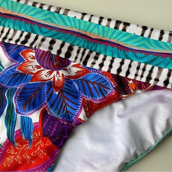 La Blanca bikini bottom tropical floral size 4 - Picture 3 of 7